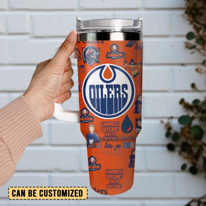 Edmonton Oilers Nhl Sport Custom Stanley Quencher 40Oz Stainless Steel Tumbler - Image 4