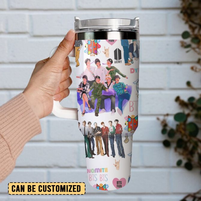 Bts Kpop Boy Band Music Custom Stanley Quencher 40Oz Stainless Steel Tumbler - Image 2