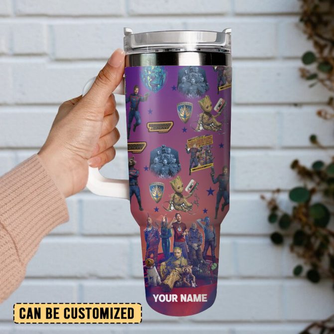 Guardians Of The Galaxy Movie Custom Stanley Quencher 40Oz Stainless Steel Tumbler With Handle - Image 2