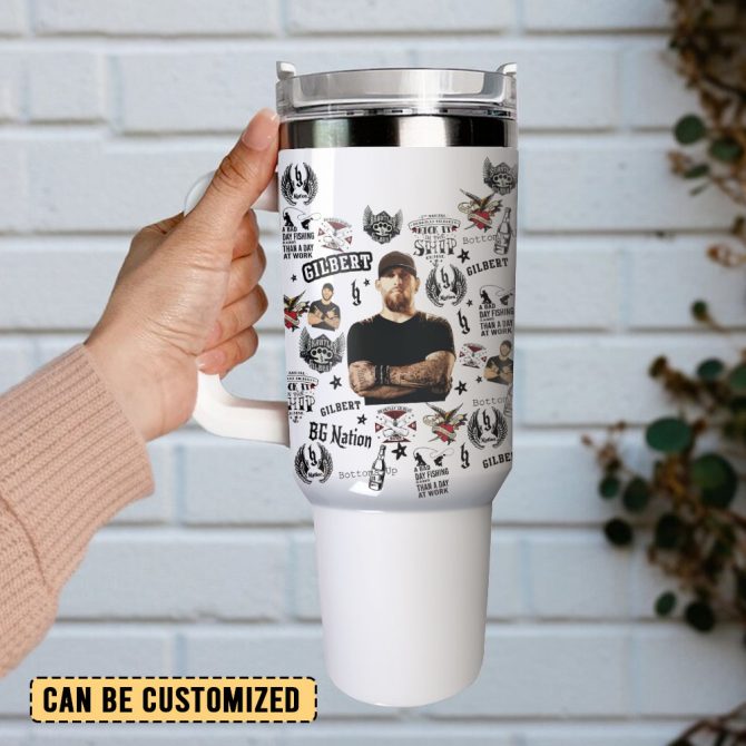 Brantley Gilbert Music Custom Stanley Quencher 40Oz Stainless Steel Tumbler With Handle - Image 2