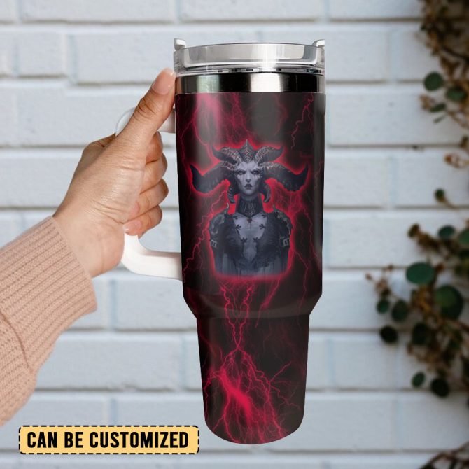 Diablo 4 Games Custom Stanley Quencher 40Oz Stainless Steel Tumbler - Image 2