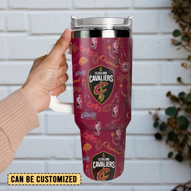 Cleveland Cavaliers Basketball Nba Sport Custom Stanley Quencher 40Oz Stainless Steel Tumbler - Image 2