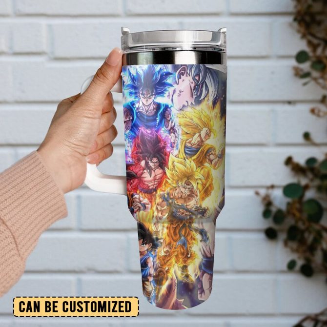 Dragon Ball Anime Custom Stanley Quencher 40Oz Stainless Steel Tumbler With Handle - Image 2