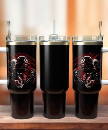 Darth Vader Star Wars Movie Custom Stanley Quencher 40Oz Stainless Steel Tumbler With Handle