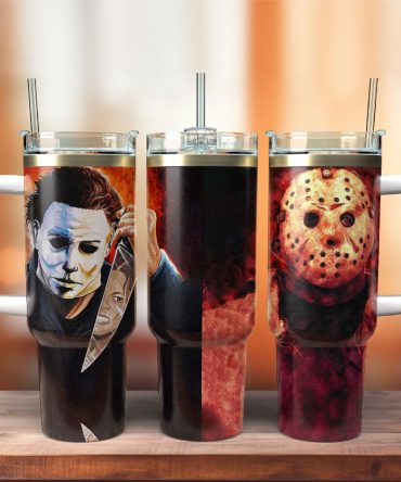 Friday The 13Th Movie Custom Stanley Quencher 40Oz Stainless Steel Tumbler