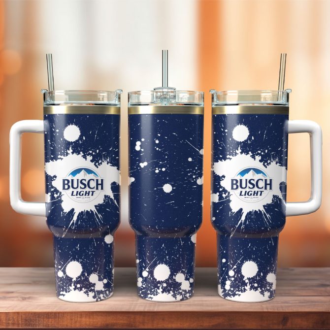 Busch Light Drinks Custom Stanley Quencher 40Oz Stainless Steel Tumbler