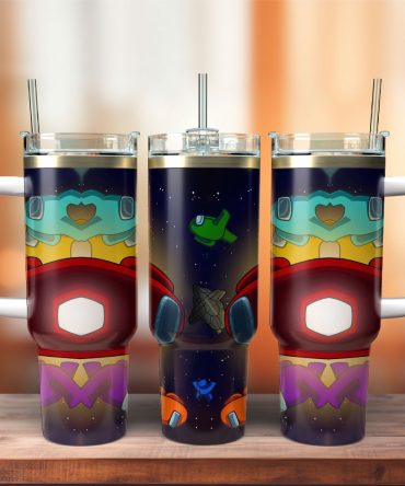 Among Us Games Custom Stanley Quencher 40Oz Stainless Steel Tumbler With Handle