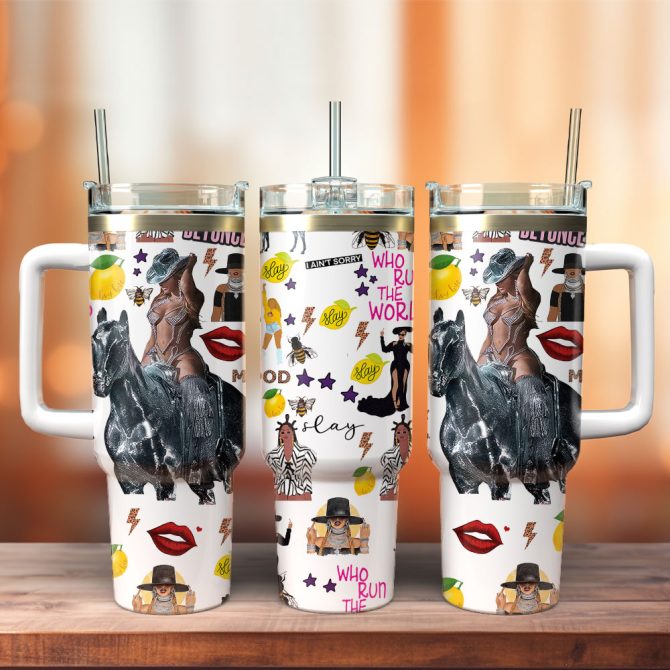 Beyoncé Music Custom Stanley Quencher 40Oz Stainless Steel Tumbler