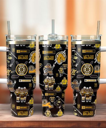 Boston Bruins Ice Hockey Nhl Sport Custom Stanley Quencher 40Oz Stainless Steel Tumbler