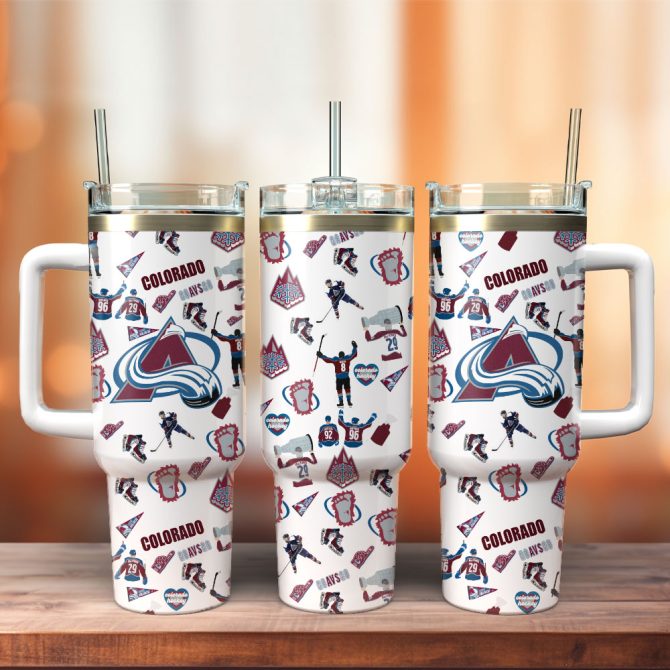 Colorado Avalanche Ice Hockey Nhl Sport Custom Stanley Quencher 40Oz Stainless Steel Tumbler