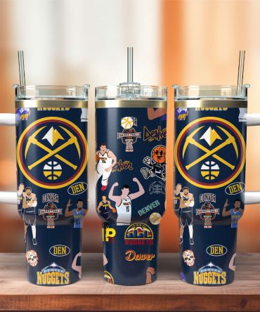Denver Nuggets Basketball Nba Sport Custom Stanley Quencher 40Oz Stainless Steel Tumbler