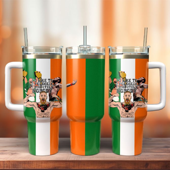 Conor Mcgregor Wwe Custom Stanley Quencher 40Oz Stainless Steel Tumbler