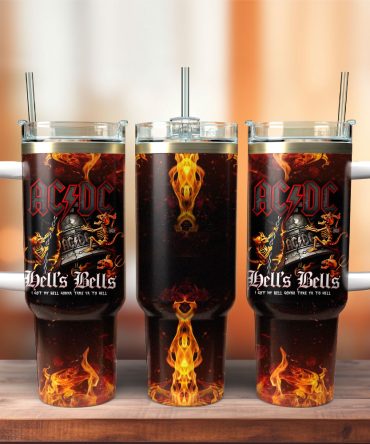 Ac/Dc Rock Band Music Custom Stanley Quencher 40Oz Stainless Steel Tumbler