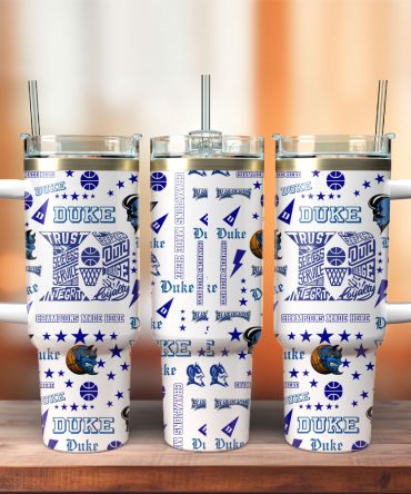 Duke Blue Devils Basketball Ncaa Sport Custom Stanley Quencher 40Oz Stainless Steel Tumbler