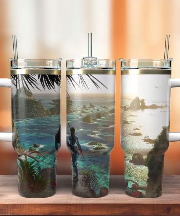 Avatar The Way Of Water Movie Custom Stanley Quencher 40Oz Stainless Steel Tumbler