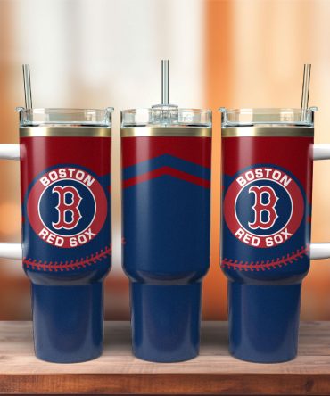 Boston Red Sox Baseball Mlb Sport Custom Stanley Quencher 40Oz Stainless Steel Tumbler