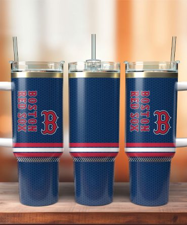 Boston Red Sox Baseball Mlb Sport Custom Stanley Quencher 40Oz Stainless Steel Tumbler