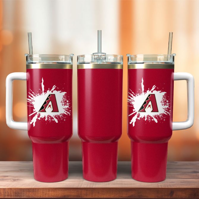 Arizona Diamondbacks Baseball Mlb Sport Custom Stanley Quencher 40Oz Stainless Steel Tumbler