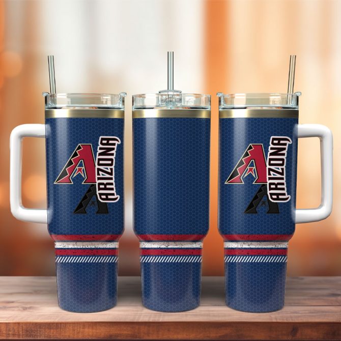 Arizona Diamondbacks Baseball Mlb Sport Custom Stanley Quencher 40Oz Stainless Steel Tumbler