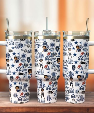 Dallas Cowboys Football Nfl Sport Custom Stanley Quencher 40Oz Stainless Steel Tumbler