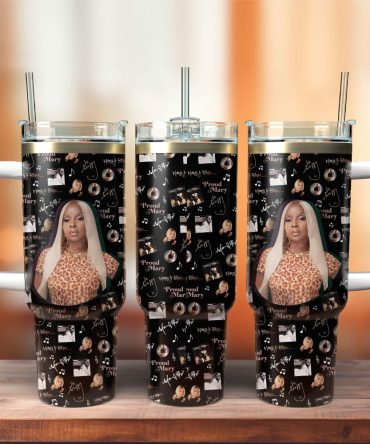 Mary J. Blige Music Custom Stanley Quencher 40Oz Stainless Steel Tumbler