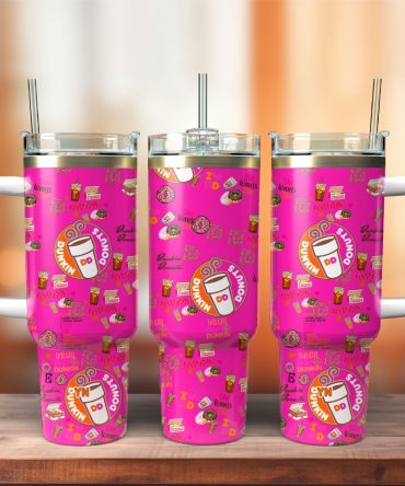 Dunkin Donuts Drink Custom Stanley Quencher 40Oz Stainless Steel Tumbler