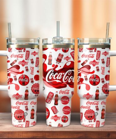 Cocacola Drink Custom Stanley Quencher 40Oz Stainless Steel Tumbler