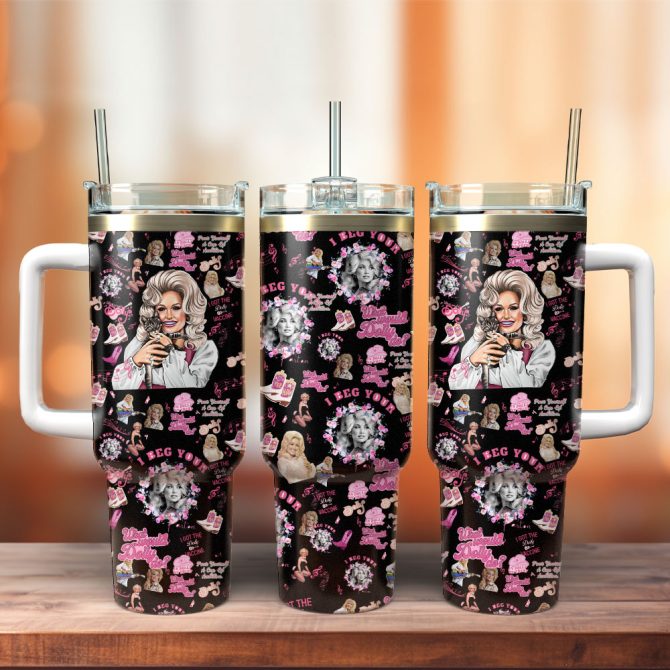 Dolly Parton Music Custom Stanley Quencher 40Oz Stainless Steel Tumbler - Image 3