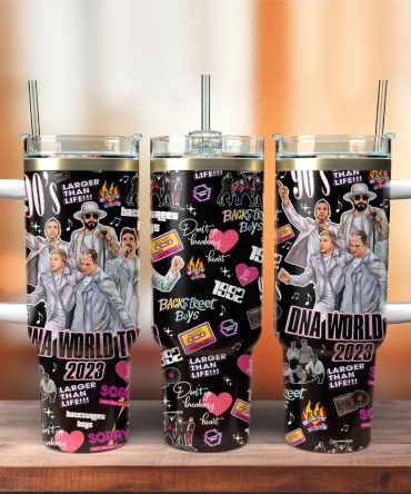 Backstreet Boys Music Custom Stanley Quencher 40Oz Stainless Steel Tumbler