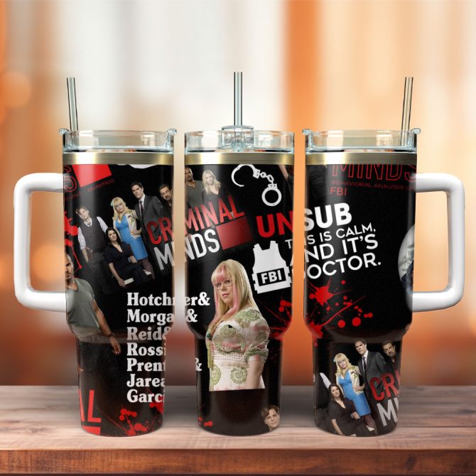 Criminal Minds Tv Series Custom Stanley Quencher 40Oz Stainless Steel Tumbler