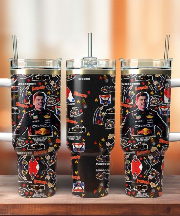 Max Verstappen Custom Stanley Quencher 40Oz Stainless Steel Tumbler