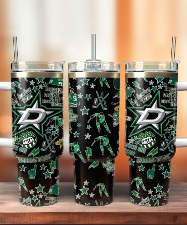 Dallas Stars Nhl Sport Custom Stanley Quencher 40Oz Stainless Steel Tumbler