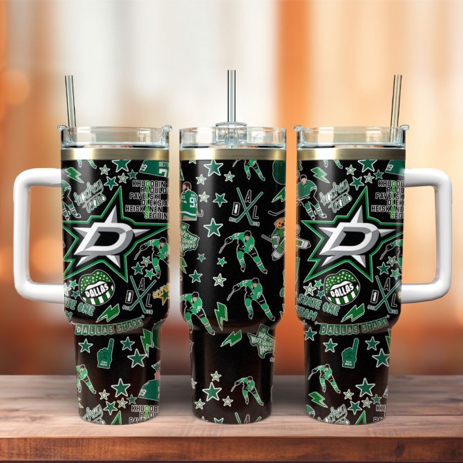 Dallas Stars Nhl Sport Custom Stanley Quencher 40Oz Stainless Steel Tumbler