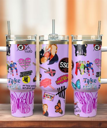 5 Seconds Of Summer Rock Band Music Custom Stanley Quencher 40Oz Stainless Steel Tumbler
