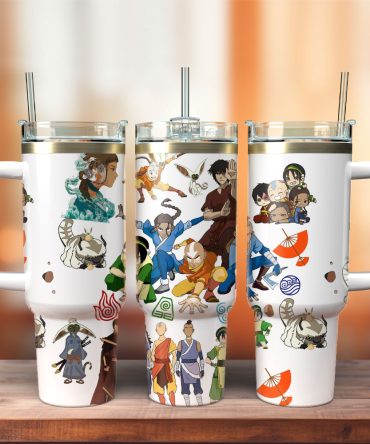 Avatar The Last Airbender Tv Series Custom Stanley Quencher 40Oz Stainless Steel Tumbler
