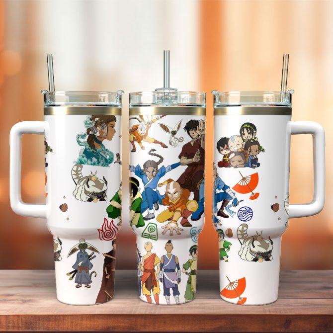 Avatar The Last Airbender Tv Series Custom Stanley Quencher 40Oz Stainless Steel Tumbler