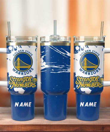 Golden State Warriors Basketball Nba Sport Custom Stanley Quencher 40Oz Stainless Steel Tumbler With Handle