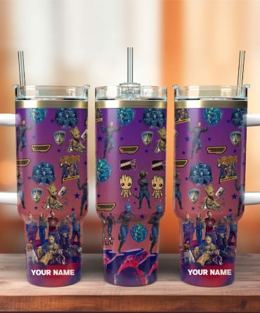Guardians Of The Galaxy Movie Custom Stanley Quencher 40Oz Stainless Steel Tumbler With Handle