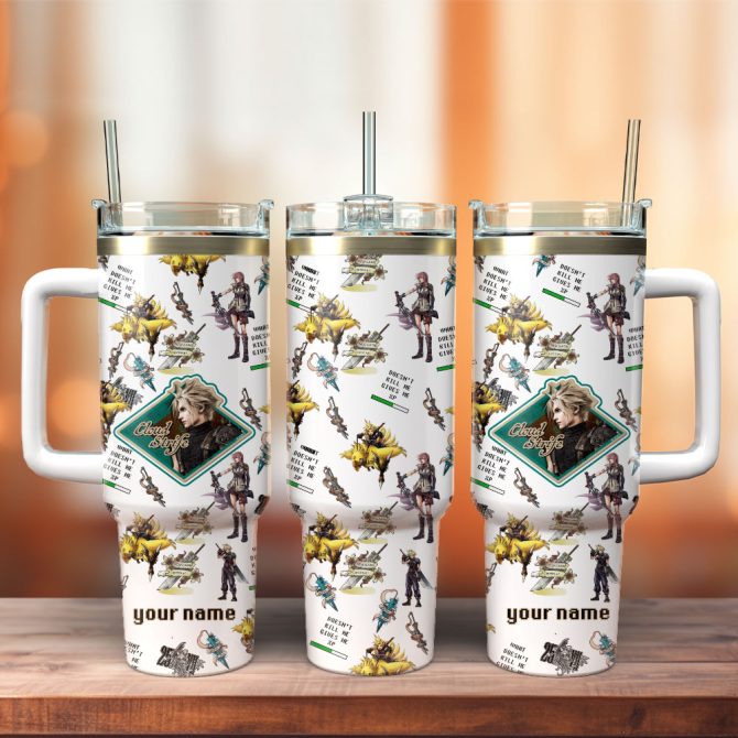 Final Fantasy Game Custom Stanley Quencher 40Oz Stainless Steel Tumbler With Handle