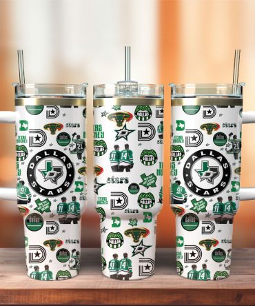 Dallas Stars Ice Hockey Nhl Sport Custom Stanley Quencher 40Oz Stainless Steel Tumbler With Handle