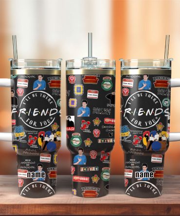 Friends Tv Series Custom Stanley Quencher 40Oz Stainless Steel Tumbler With Handle