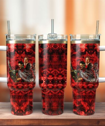 Horror Movie Characters Movie Custom Stanley Quencher 40Oz Stainless Steel Tumbler With Handle