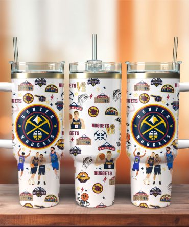 Denver Nuggets Basketball Nba Sport Custom Stanley Quencher 40Oz Stainless Steel Tumbler