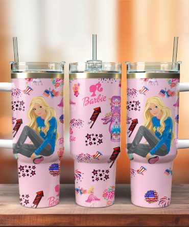 Barbie Movies Custom Stanley Quencher 40Oz Stainless Steel Tumbler