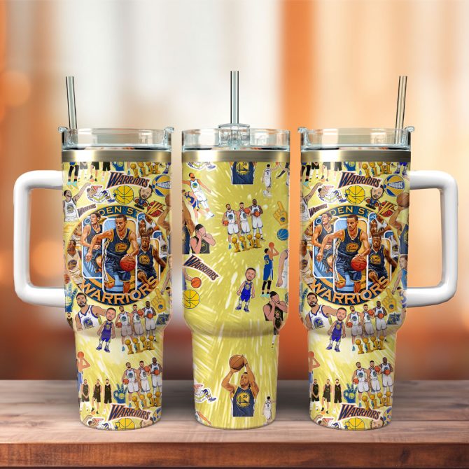Golden State Warriors Basketball Nba Sport Custom Stanley Quencher 40Oz Stainless Steel Tumbler