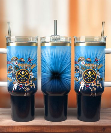 Denver Nuggets Basketball Nba Sport Custom Stanley Quencher 40Oz Stainless Steel Tumbler