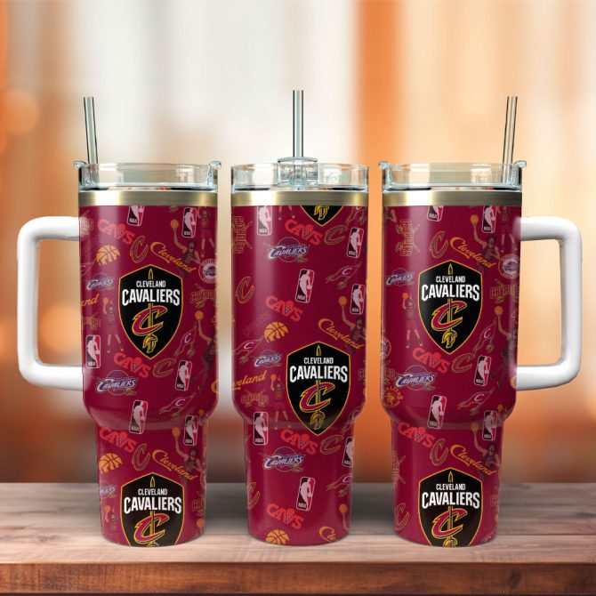 Cleveland Cavaliers Basketball Nba Sport Custom Stanley Quencher 40Oz Stainless Steel Tumbler