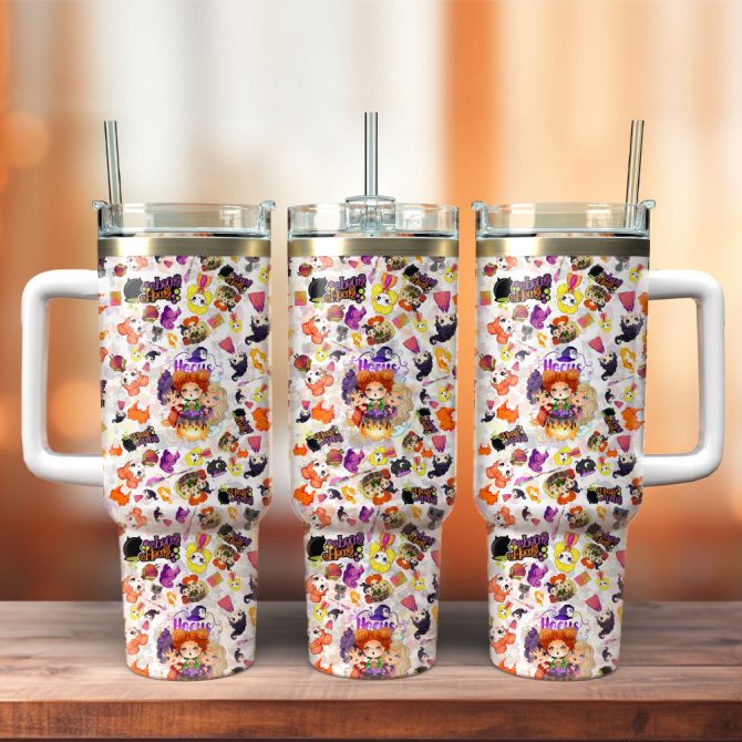 Hocus Pocus Movie Custom Stanley Quencher 40Oz Stainless Steel Tumbler