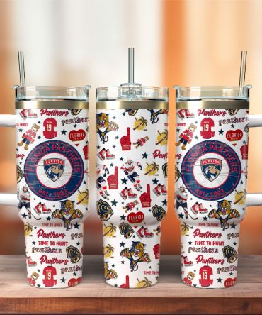 Florida Panthers Nhl Ice Hockey Sport Custom Stanley Quencher 40Oz Stainless Steel Tumbler