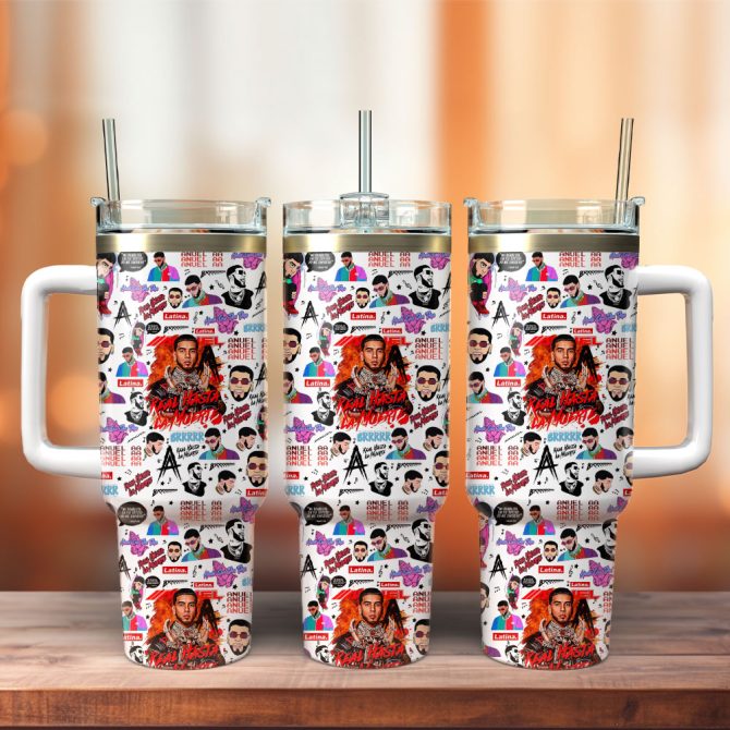 Anuel Aa Music Custom Stanley Quencher 40Oz Stainless Steel Tumbler